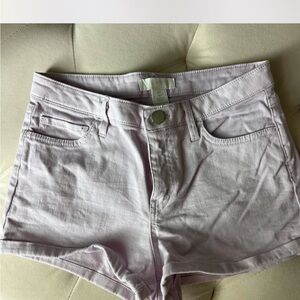 Pale lavender Denim shorts by H&M size 2.